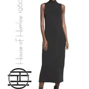 House of Harlow 1960 Mock Neck Sleeveless Dress‎ Black Large